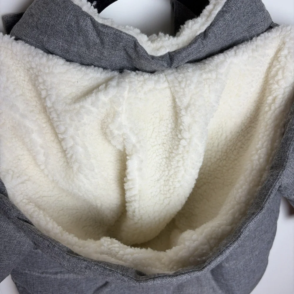 Any Gap Toddler Cold Control Max Puffer Jacket 2 Years Dark Gray Sherpa Lining